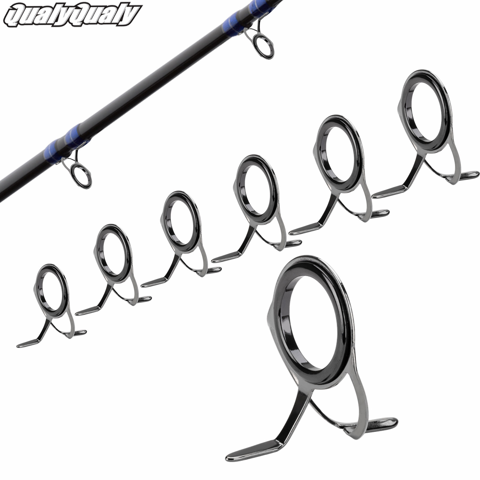 Fishing Rod Building Kit - 7pcs Fishing Rod Guides ชุดซ่อม 0.96-3.3