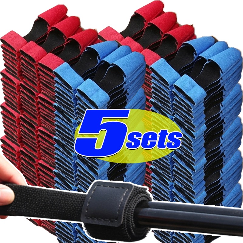 Fishing Rod Repair Kit - ปลอกป้องกันปลายคันเบ็ดตกปลา สายรัดยืดหยุ่นสำหรับป้องกันคันเบ็ด ชุดอุปกรณ์ป้องกันสำหรับคันเบ็ดตกปลาแบบสปินนิ่งและลูเร่สำหรับกิจกรรมกลางแจ้ง
