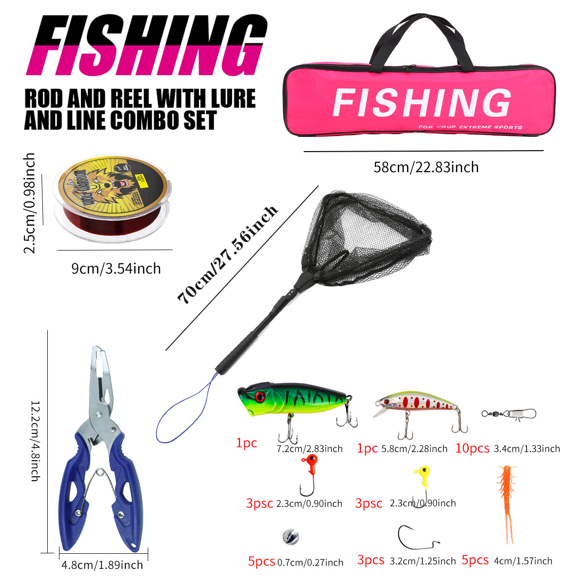 ชุดคันเบ็ดตกปลาแบบครบชุด พร้อม - Fishing Rod Combo บทวิจารณ์และราคา