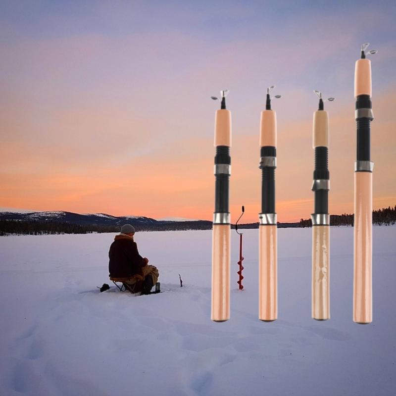 คันเบ็ดตกปลาน้ำแข็งแบบพกพา น้ำ - Fishing Rod Ice บทวิจารณ์และราคา