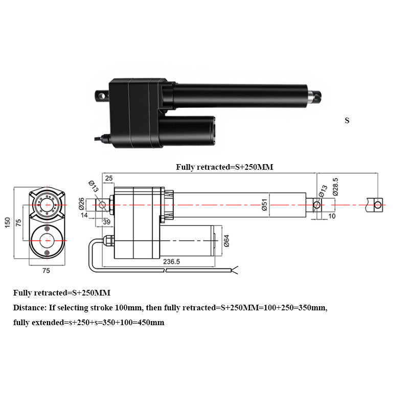 มอเตอร์กระตุ้นแบบเส้นตรง DC 12 - Fishing Rod Telescopic บทวิจารณ์และราคา