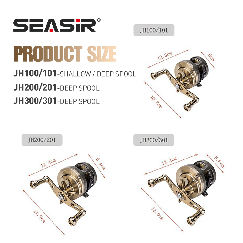 รอกเบทคาสติ้ง SEASIR JH ตัวเรื - Abu Garcia Reel Max บทวิจารณ์และราคา
