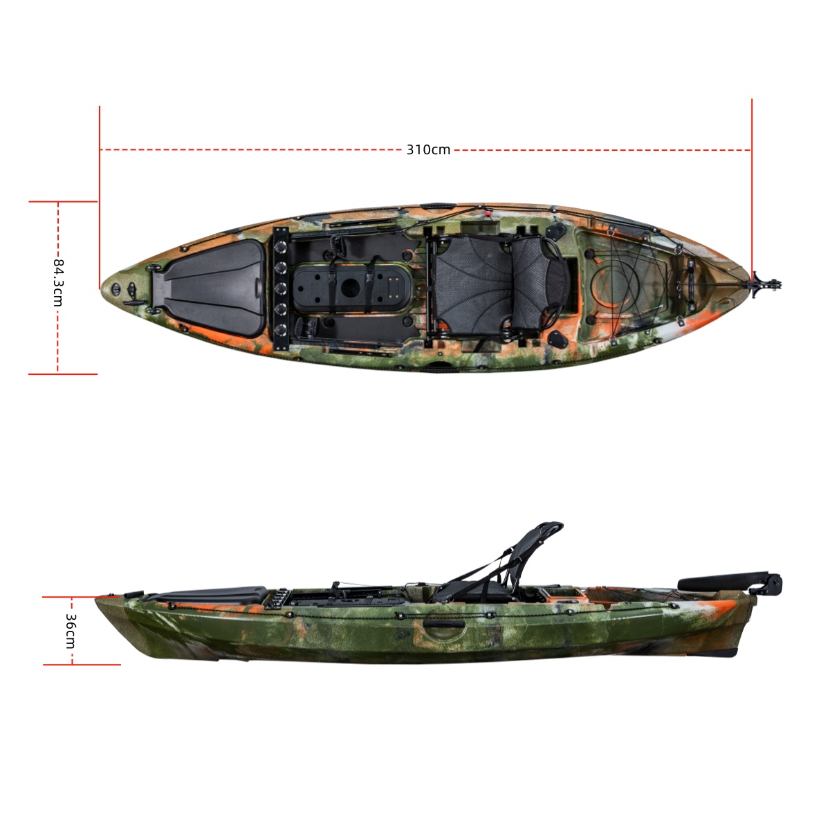 เรือคายัคตกปลา LSF รุ่นเฟิร์สค - Fishing Rod Holder บทวิจารณ์และราคา